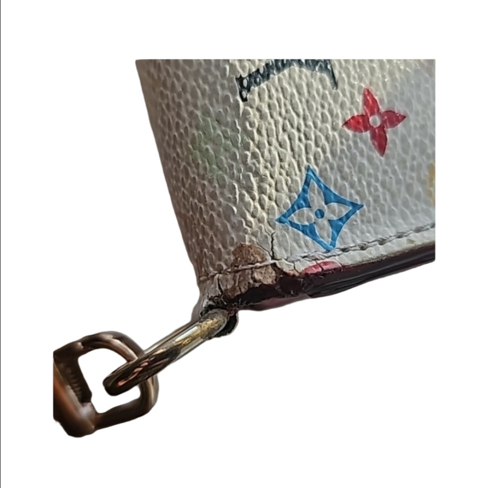 Louis Vuitton White Monogram Multicolor Litchi Insolite Wallet. - Picture 11 of 17